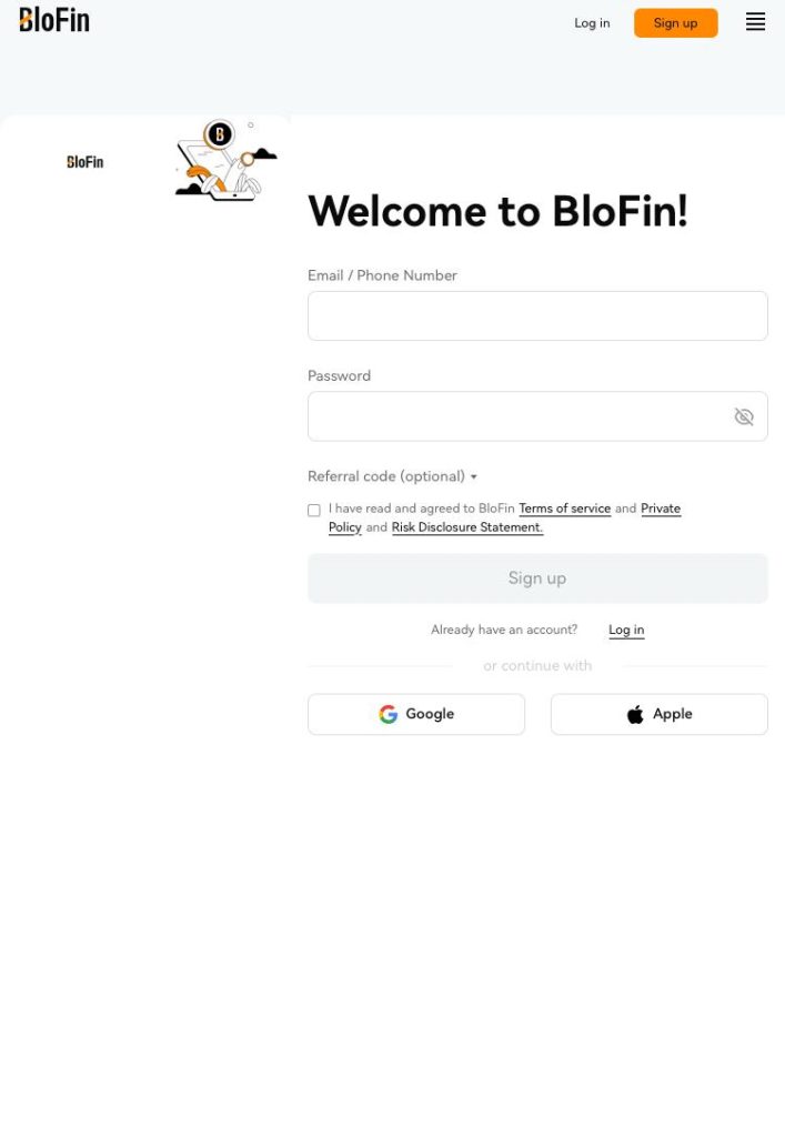 BloFin - Opere nos mercados de futuros