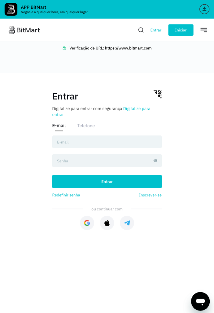 corretora para utilizar código de bônus de criptomoeda - Bitmart