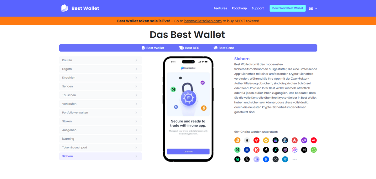 Best Wallet sichern
