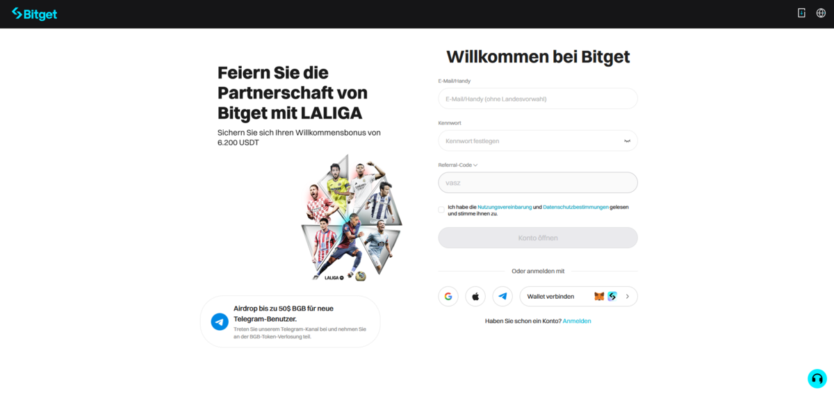 Bitget Homepage