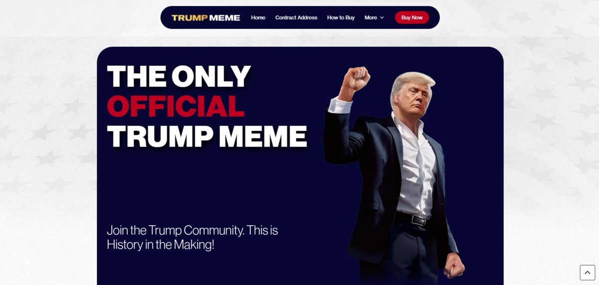 Trump Coin Homepage