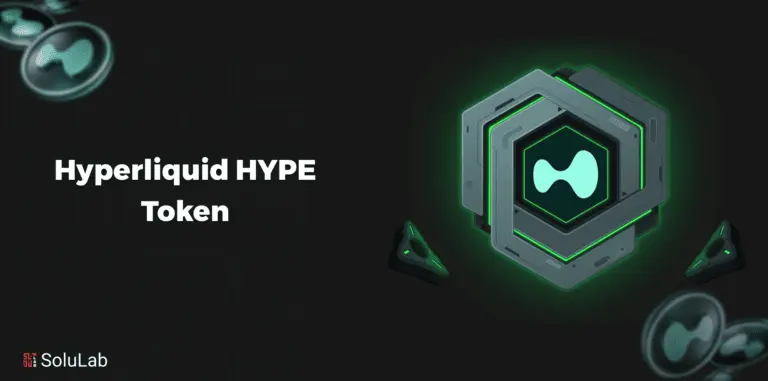 Hyperliquid HYPE token logo with green hexagonal design and text.