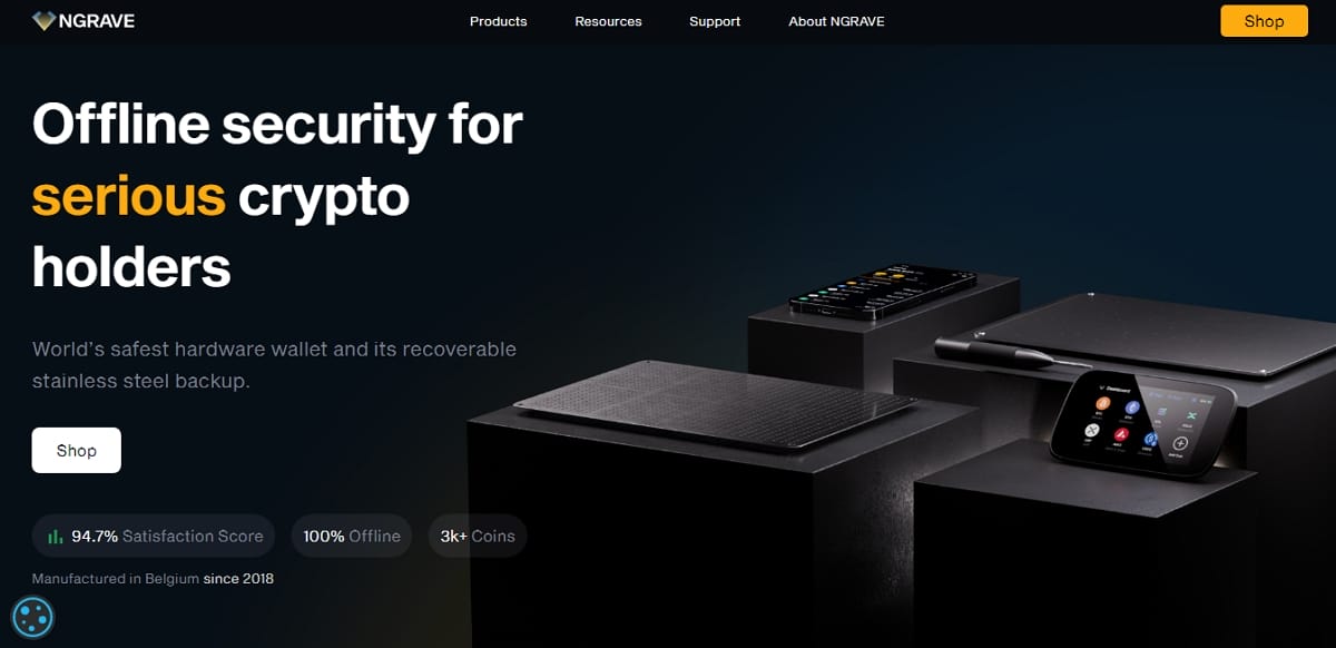 Wallet en frío líder en hardware y software de primer nivel con NGRAVE