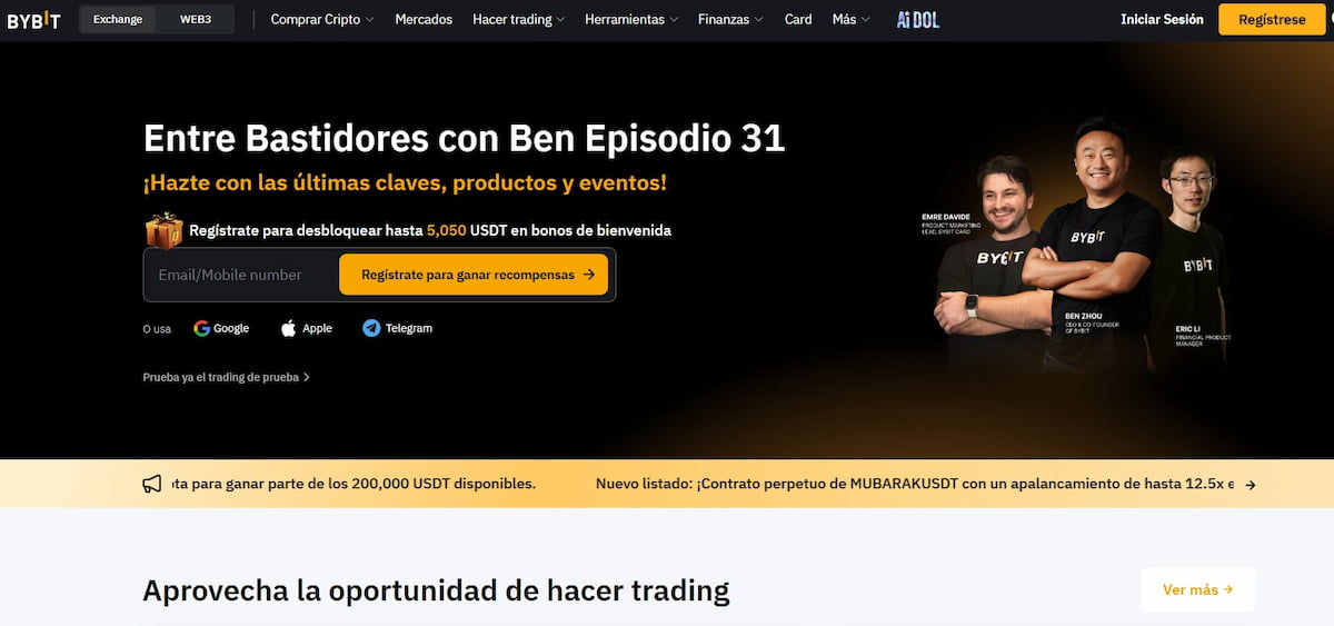 Al buscar el mejor exchange criptomonedas, ByBit es uno de los seleccionados