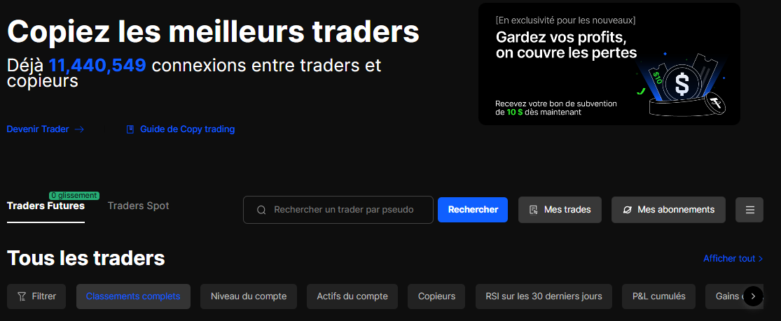 Copy trading
