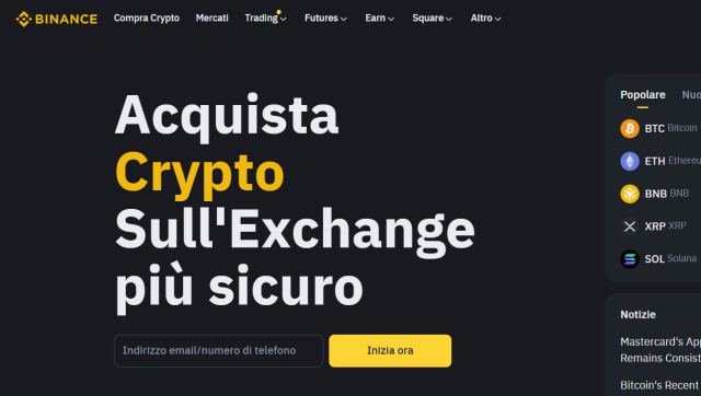 Binance una delle migliori piattaforme per il trading crypto con leva