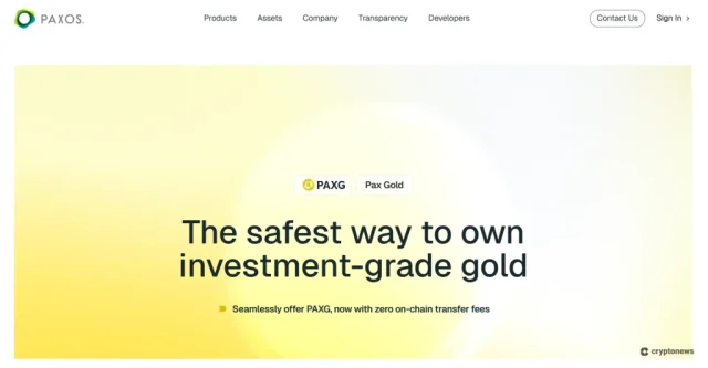 Pax Gold è uno dei principali RWA