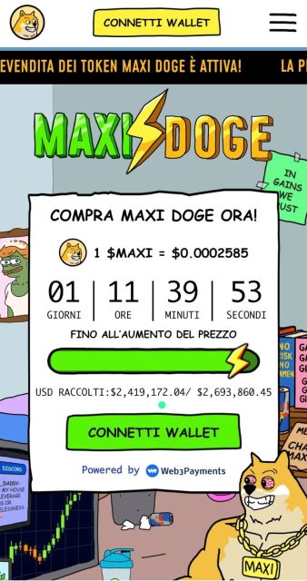 Maxi Doge è una tra le migliori criptovalute emergenti