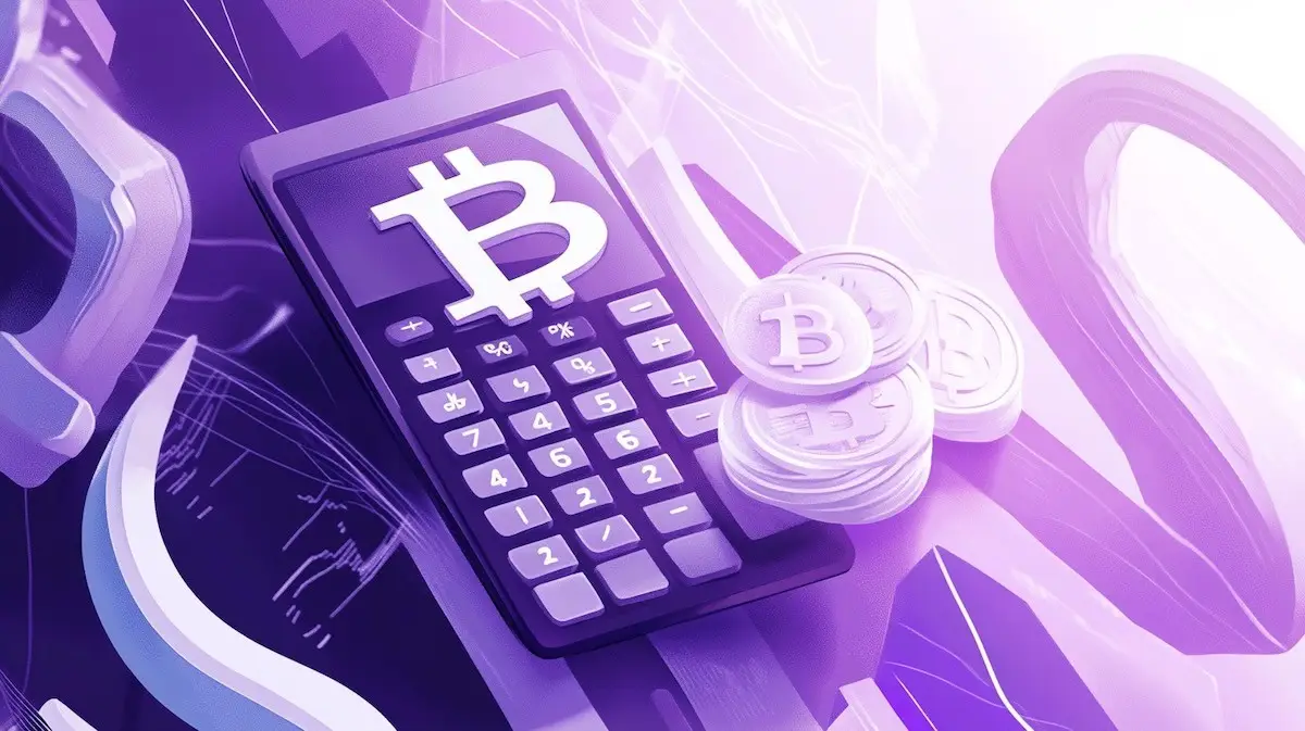 仮想通貨の税金を計算しているイメージ
