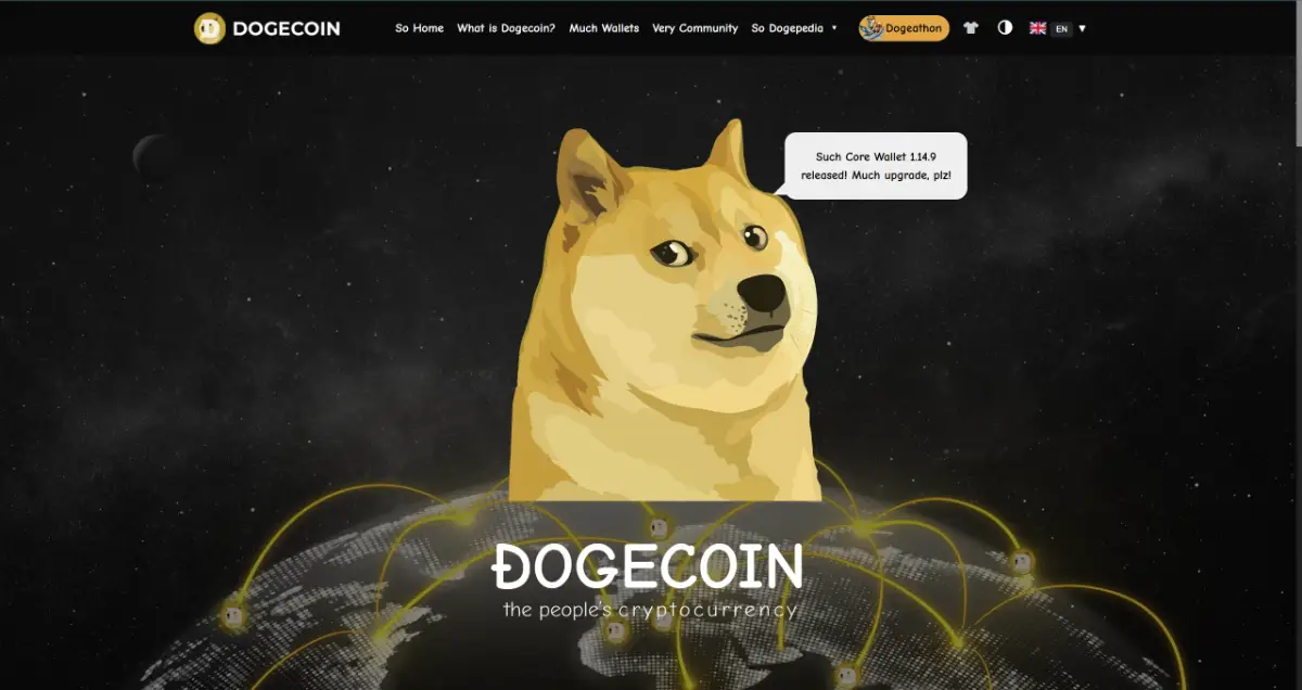 ドージコイン（DOGE）の公式ホームページ