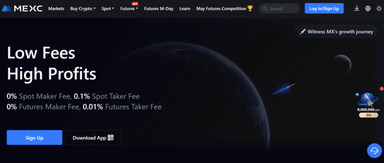 mexc beste crypto kopen platfom met creditcard