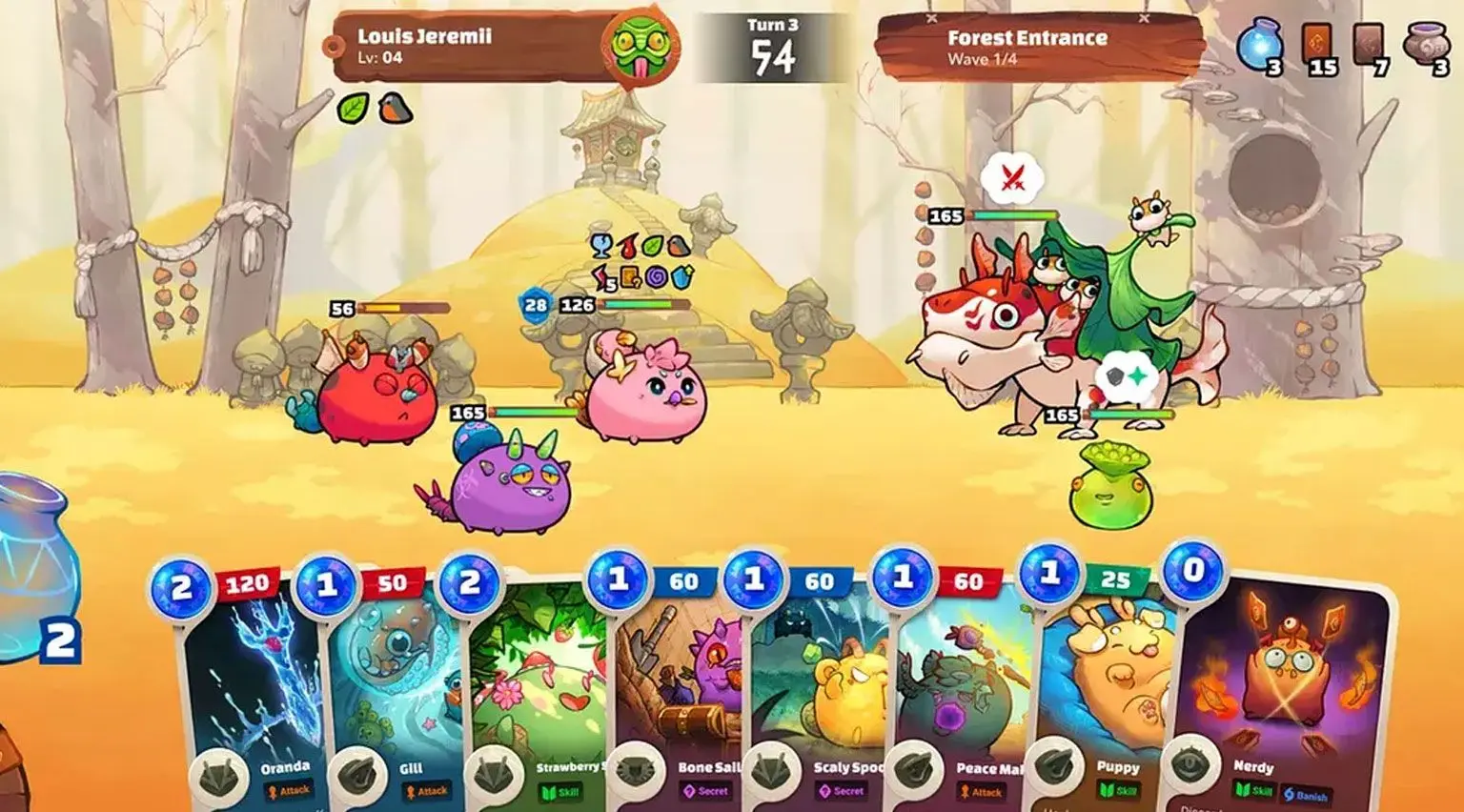 Axie gameplay