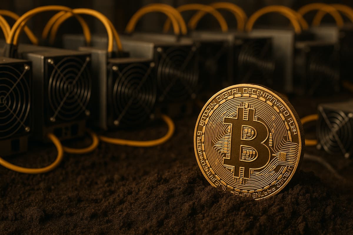 kopanie Bitcoina.