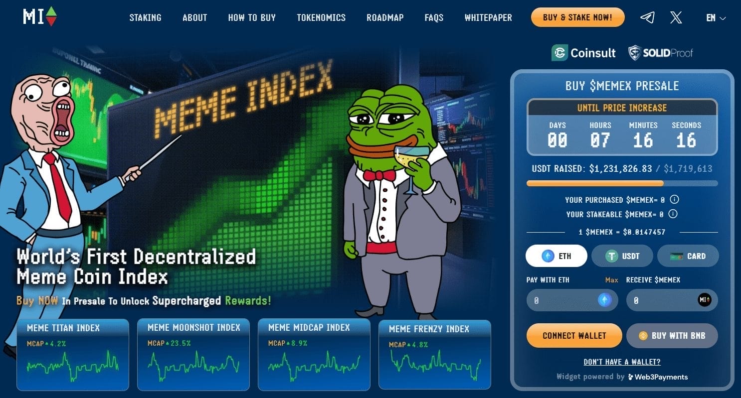 Meme Index işlevsel en iyi tokenler