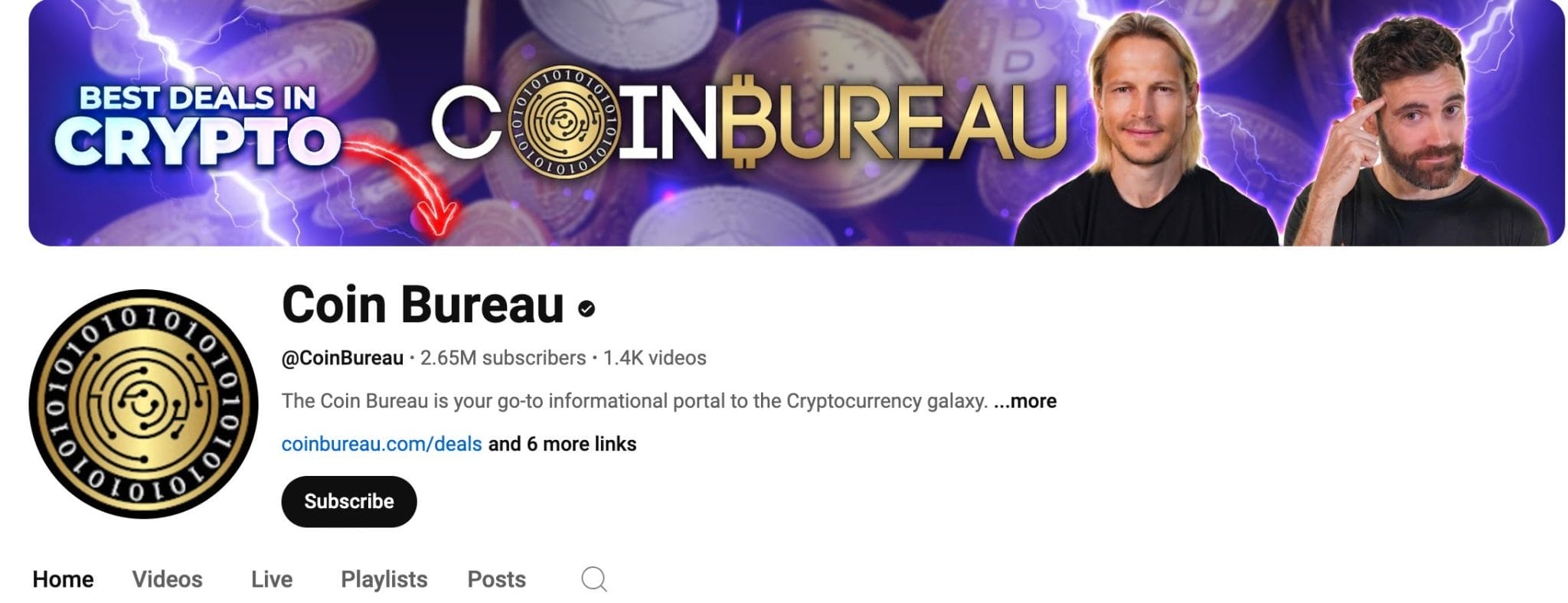 en iyi kripto YouTube kanalları. Coin Bureau