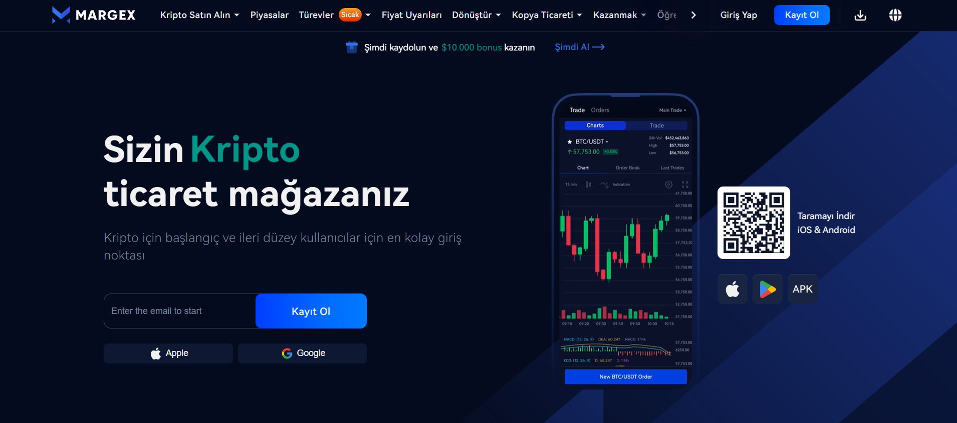 Kimlik Doğrulama İstemeyen Kripto Borsaları arasında yer alam Margex incelemesi
