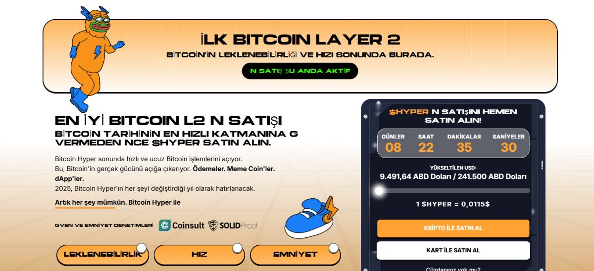 Bol sıfırlı coinler Bitcoin Hyper