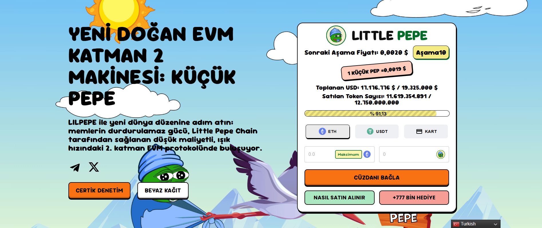 LILPEPE ön satışı