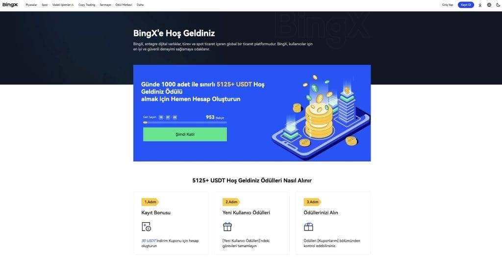 BingX – Kopya Trading Deneyimi ve Çok Yönlü İşlem Seçenekleriyle Kripto Uygulamaları Arasında Öne Çıkan Platform