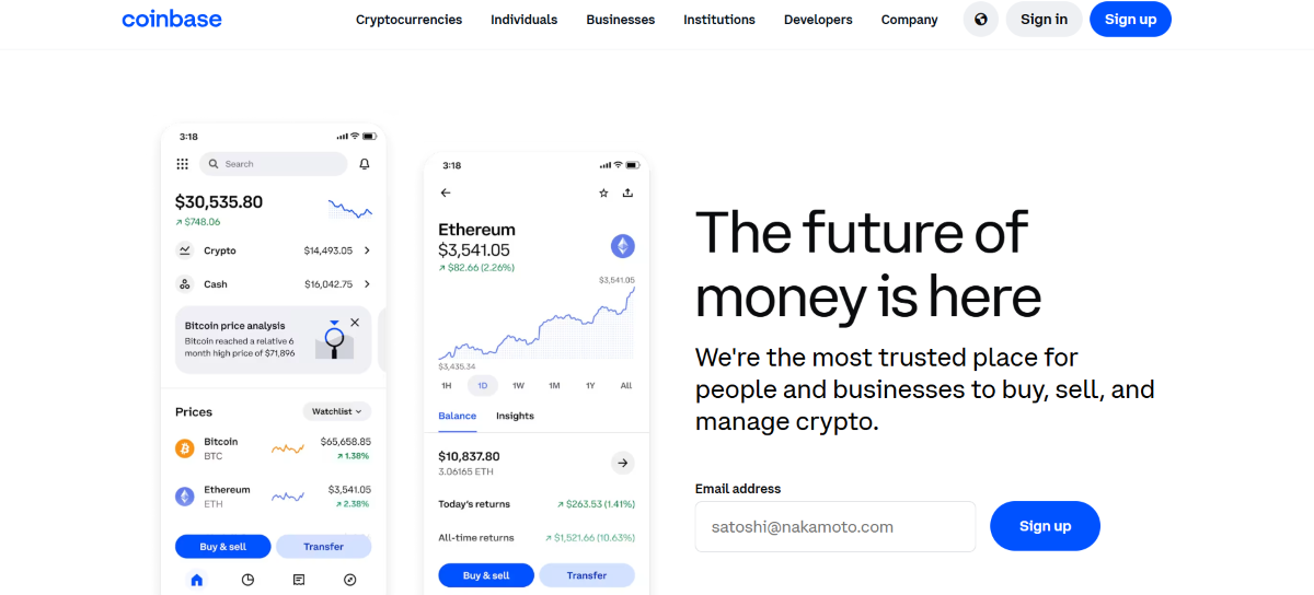 vadeli işlem bonusu veren borsalar - Coinbase