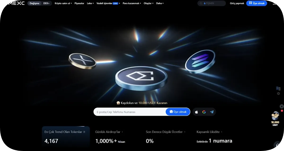 MEXC Üzerinden AVAX Coin Alımı