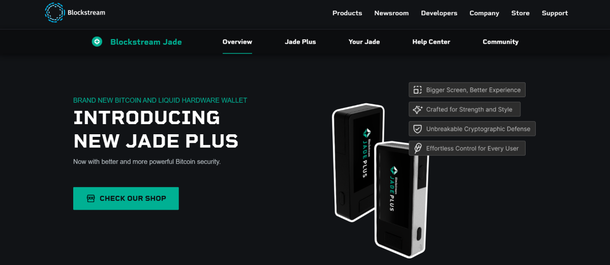 en iyi merkeziyetsiz kripto cüzdanları - Blockstream Jade