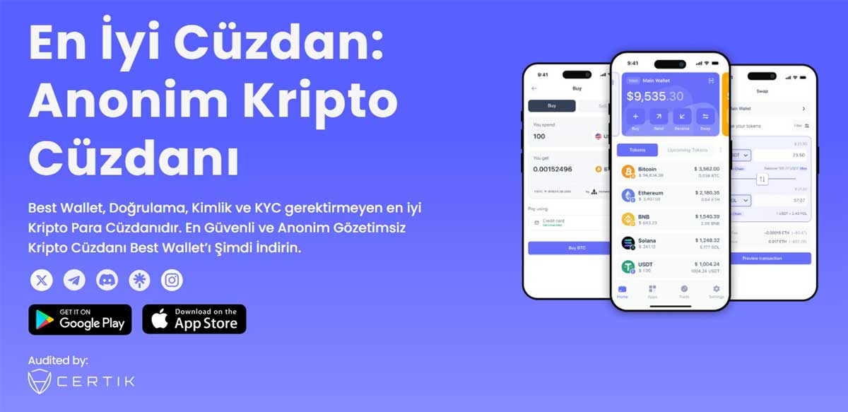 Best Wallet, yeni çıkan coinler için en iyi kripto borsaları arasında