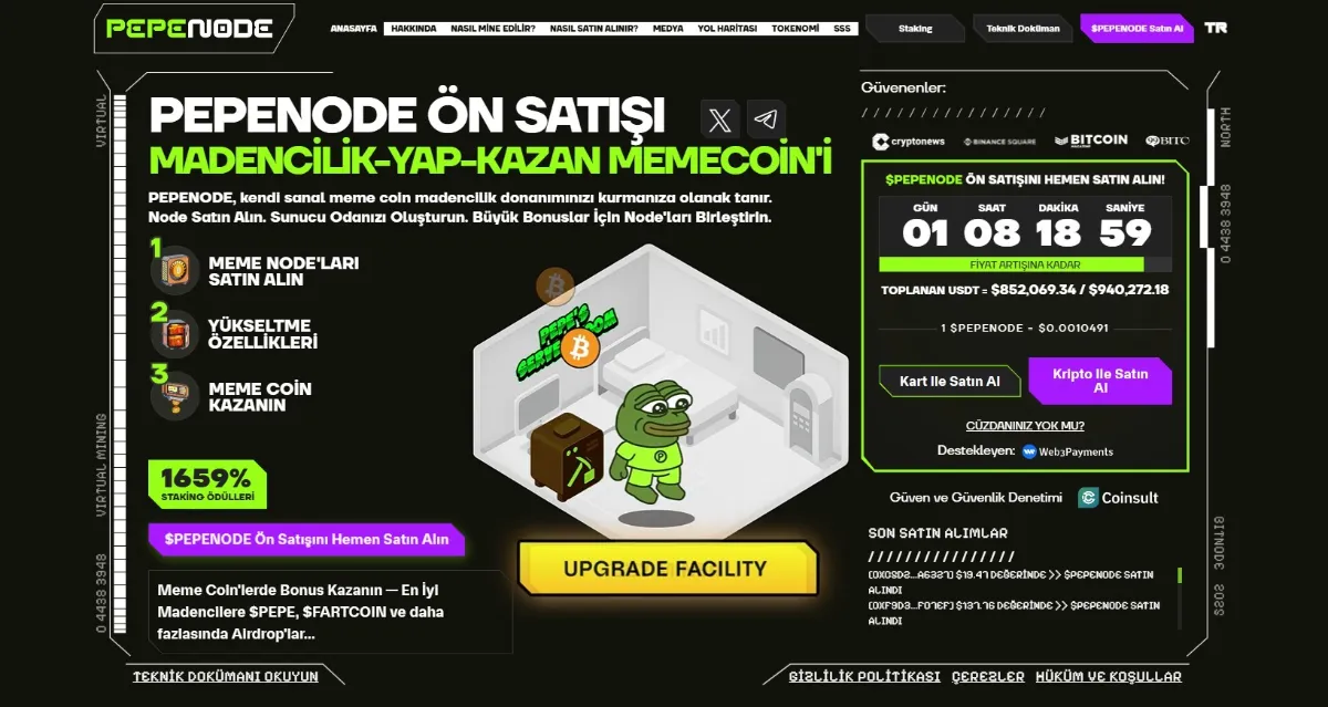 En iyi kripto airdrop projeleri - PEPENODE: Mine-to-Earn Airdrop ile Ödül Kazanın