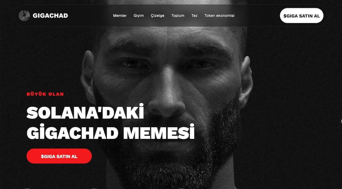 Solana ağındaki meme coinler - Gigachad