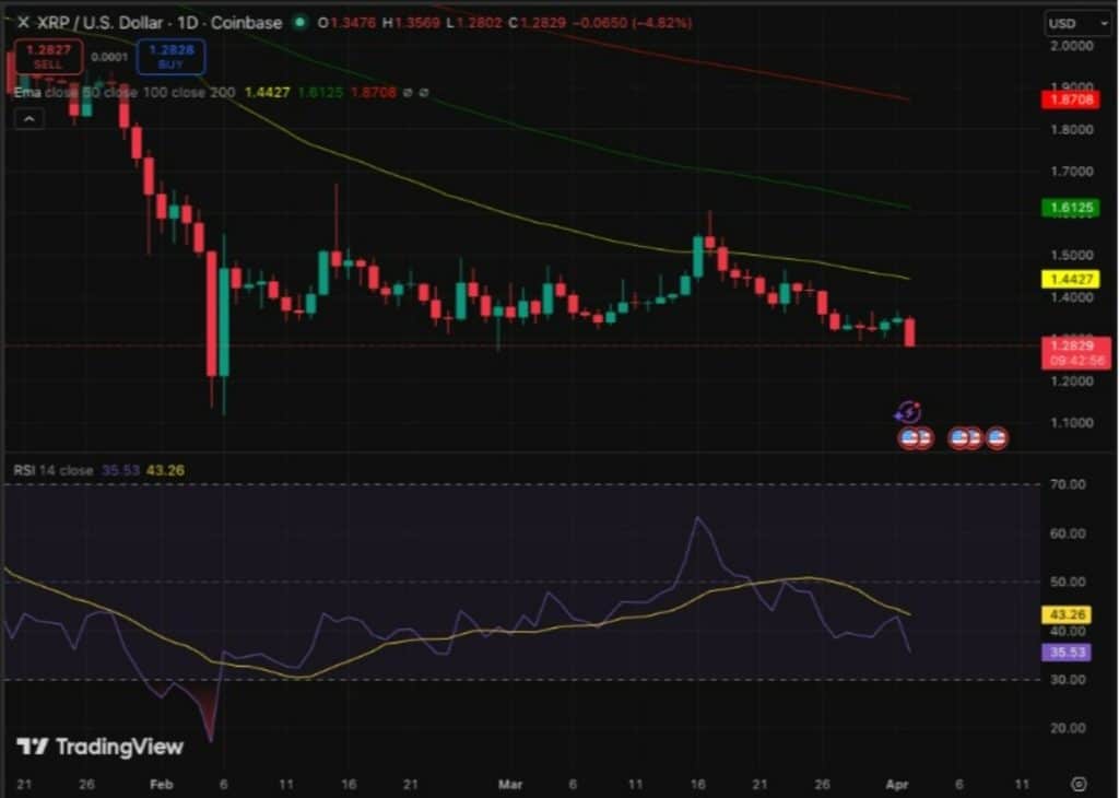 xrp işlem grafiği