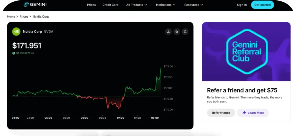 gemini tokenized stocks