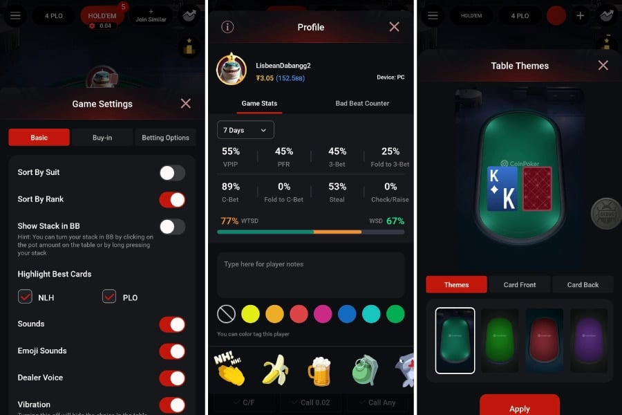Coinpoker user experience
