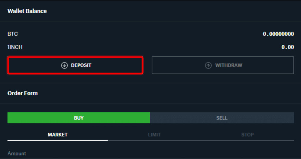 Deposit funds on Coinbase