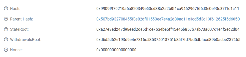 ethereum transaction hash
