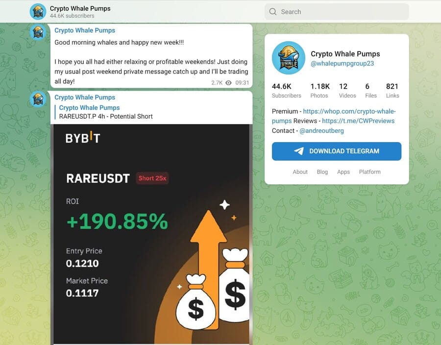 Crypto Whale Pump