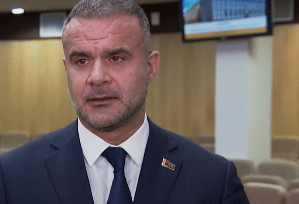 The National Bank of Belarus (NBB)’s Deputy Head of Research and Strategic Development Mikhail Demidenko speaking to the press about the digital Belarusian ruble.