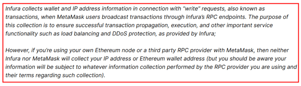 metamask infura ip addresses