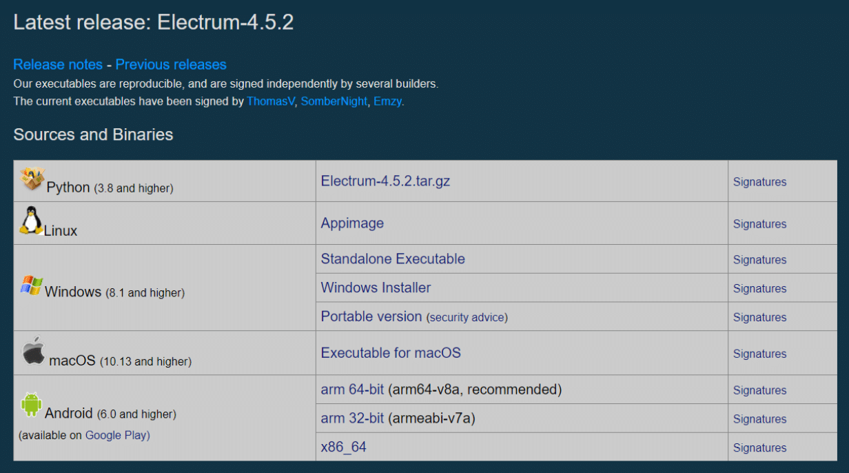 electrum bitcoin wallet latest release