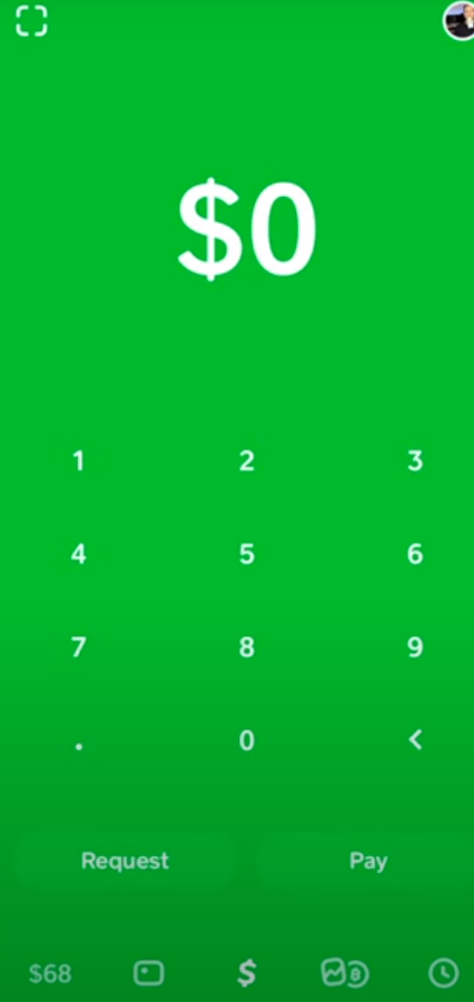 Bitcoin screen on Cash App