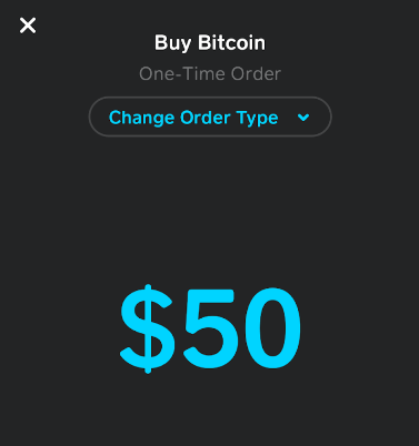 Buying BTC on Cash App
