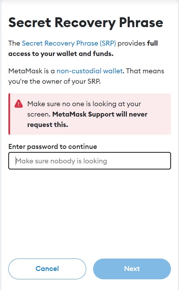 metamask recovery