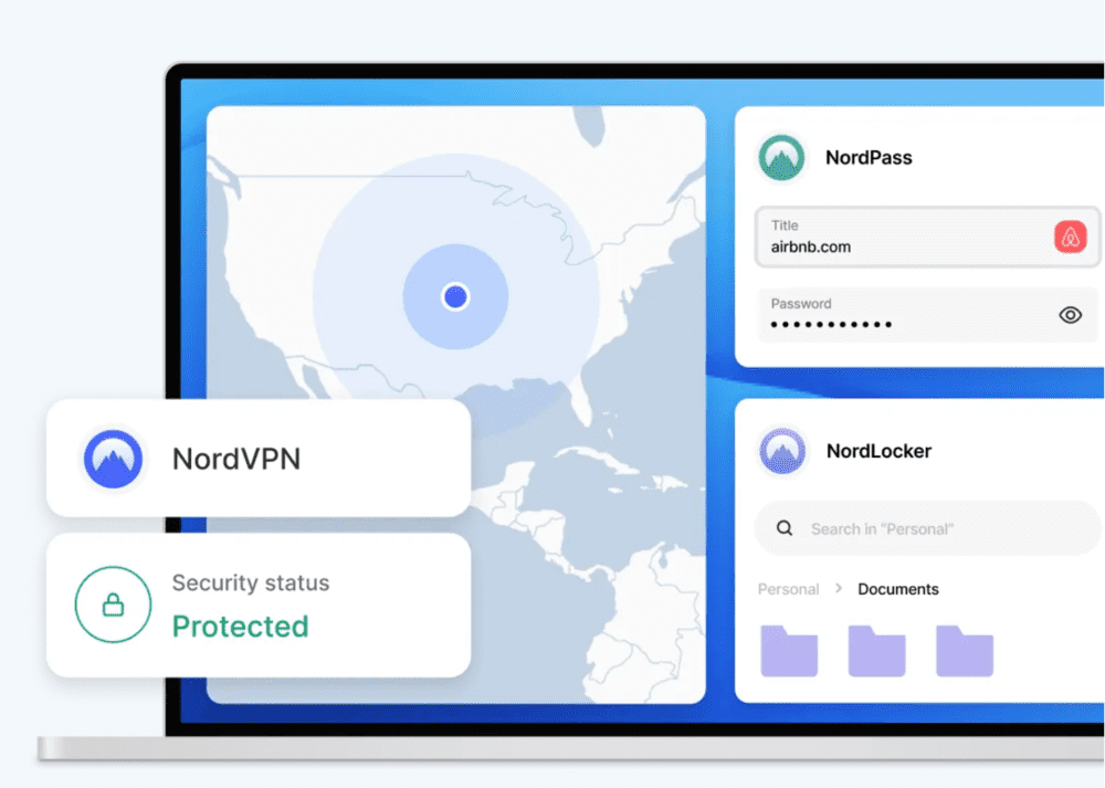 NordVPN connection graphic