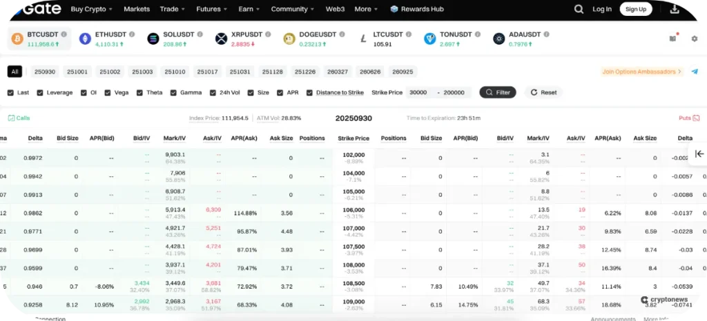 Gate.io Options