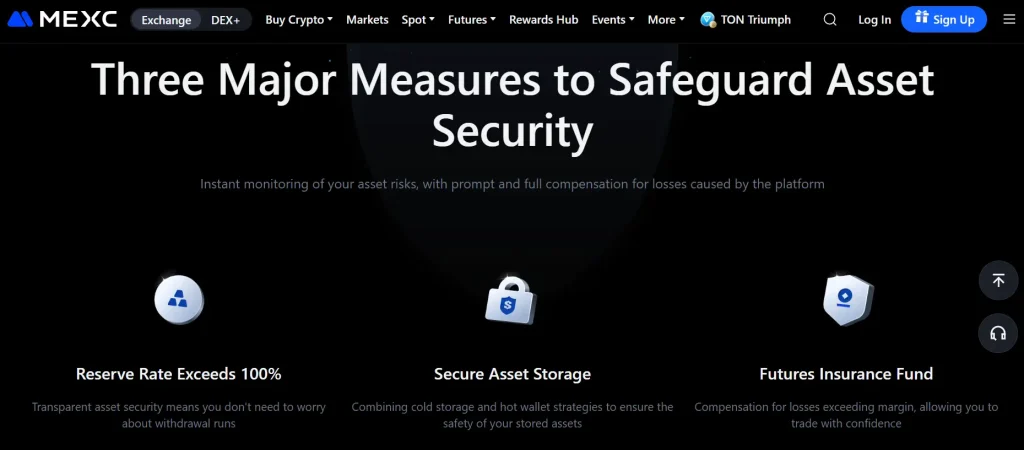 mexc security features