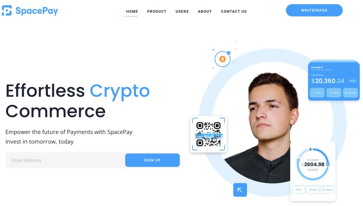 SpacePay Home Page