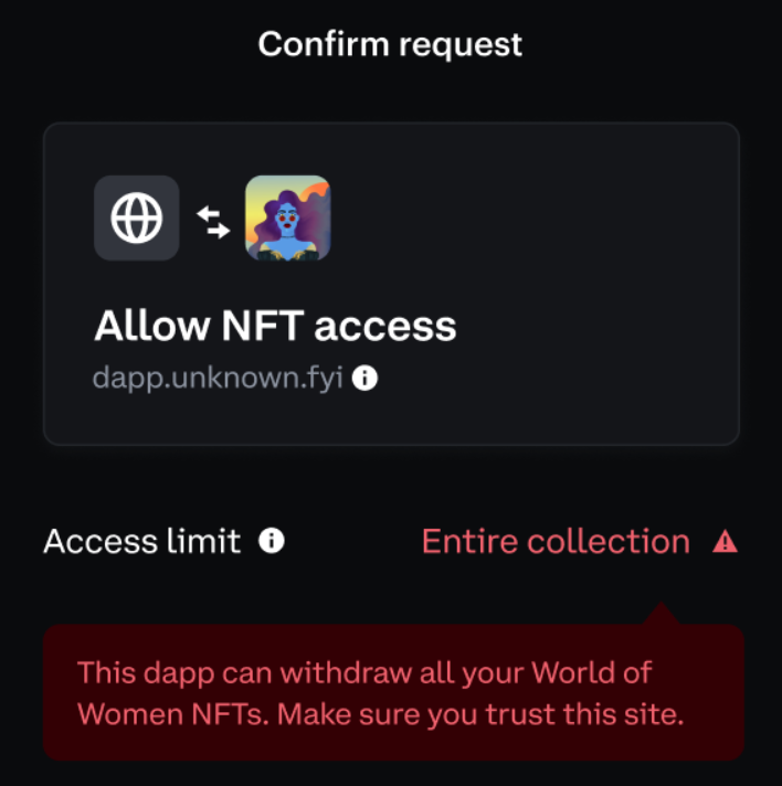 coinbase wallet token approval warning
