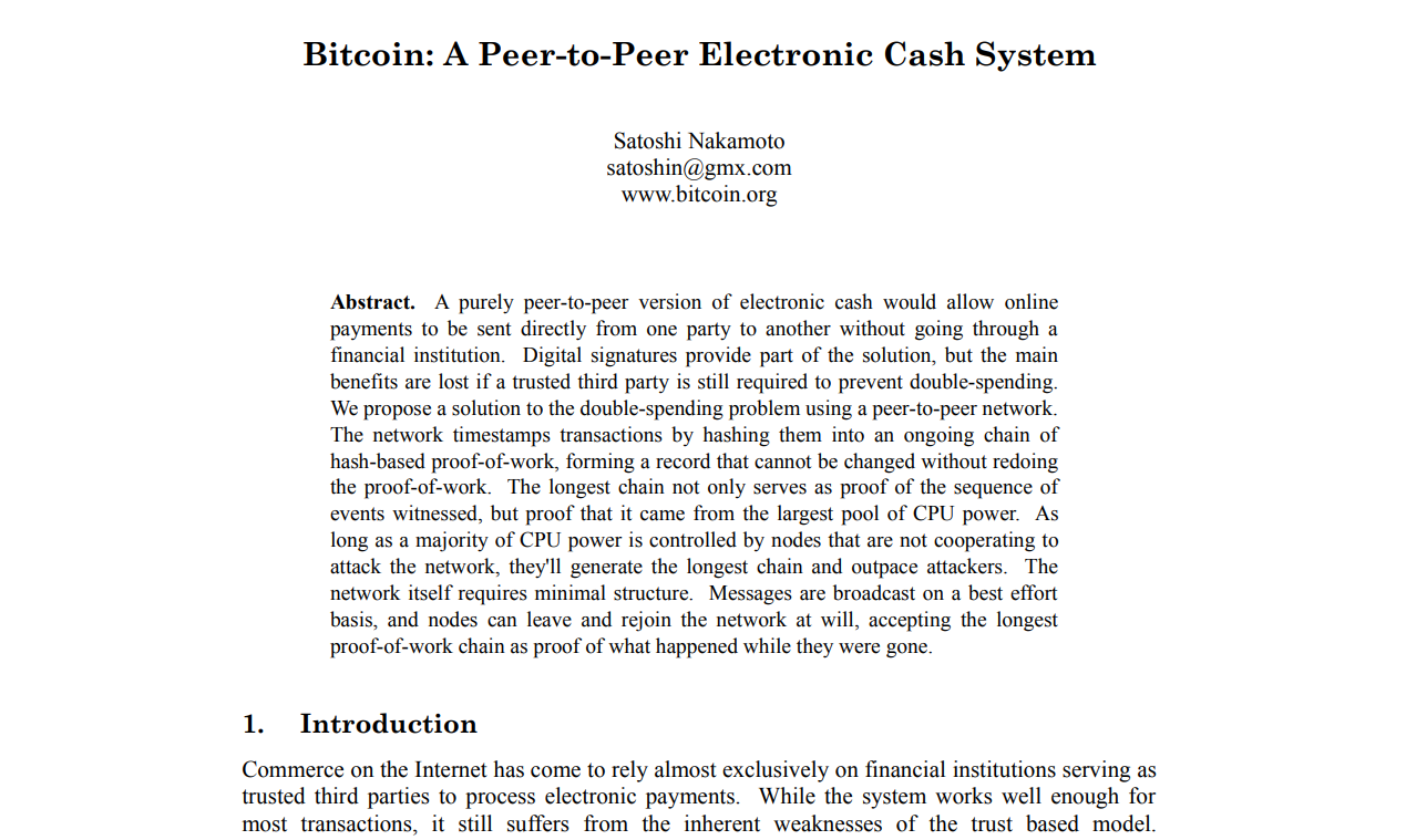 bitcoin whitepaper