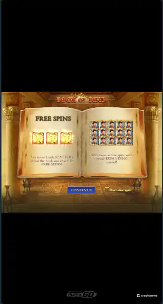book of dead mobile screenshot
