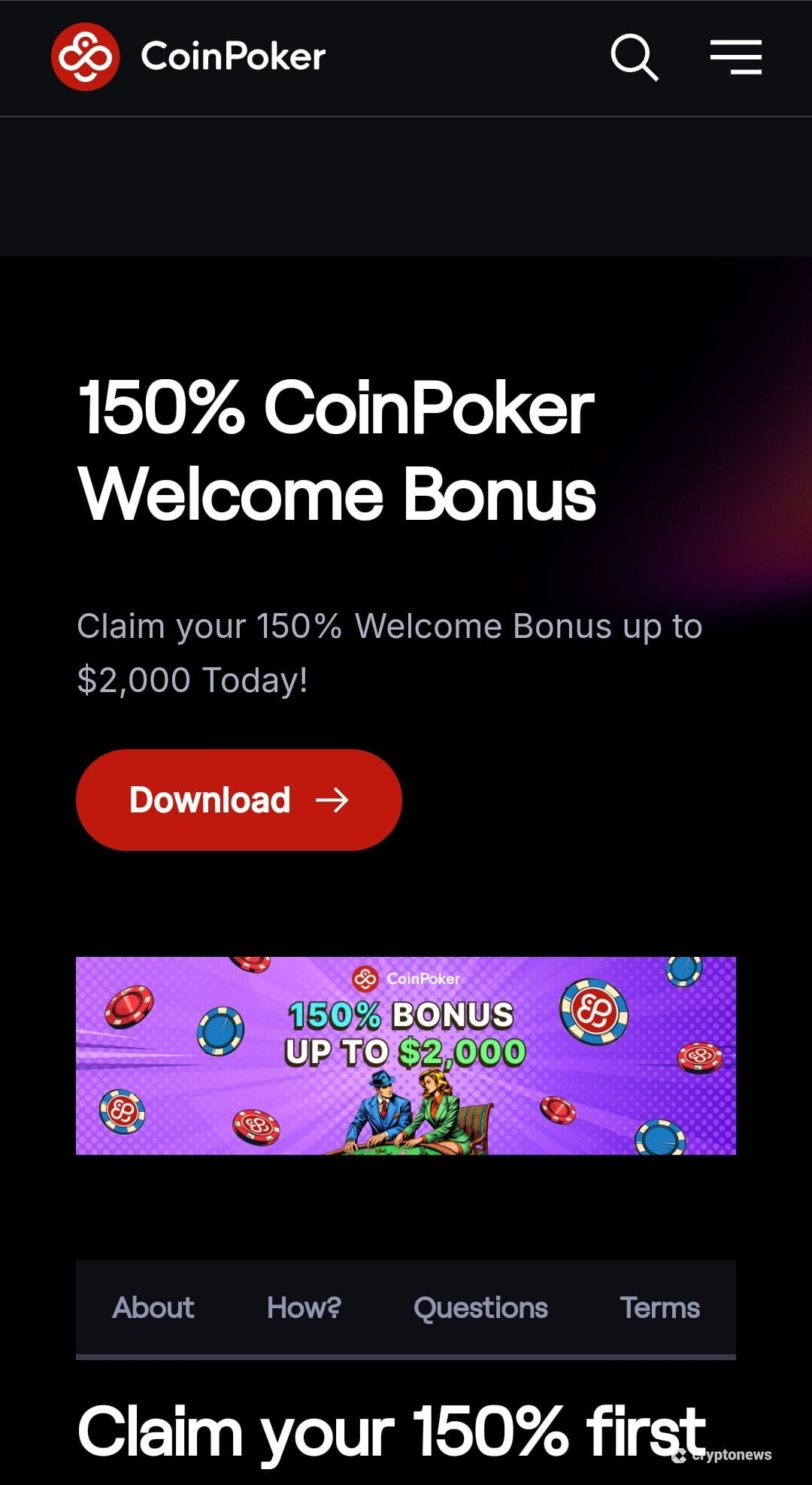 CoinPoker bonus