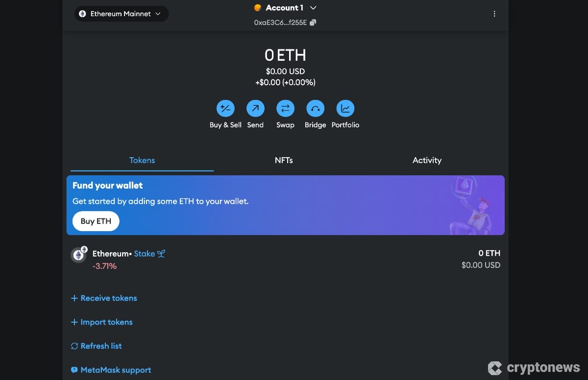 Set up metamask